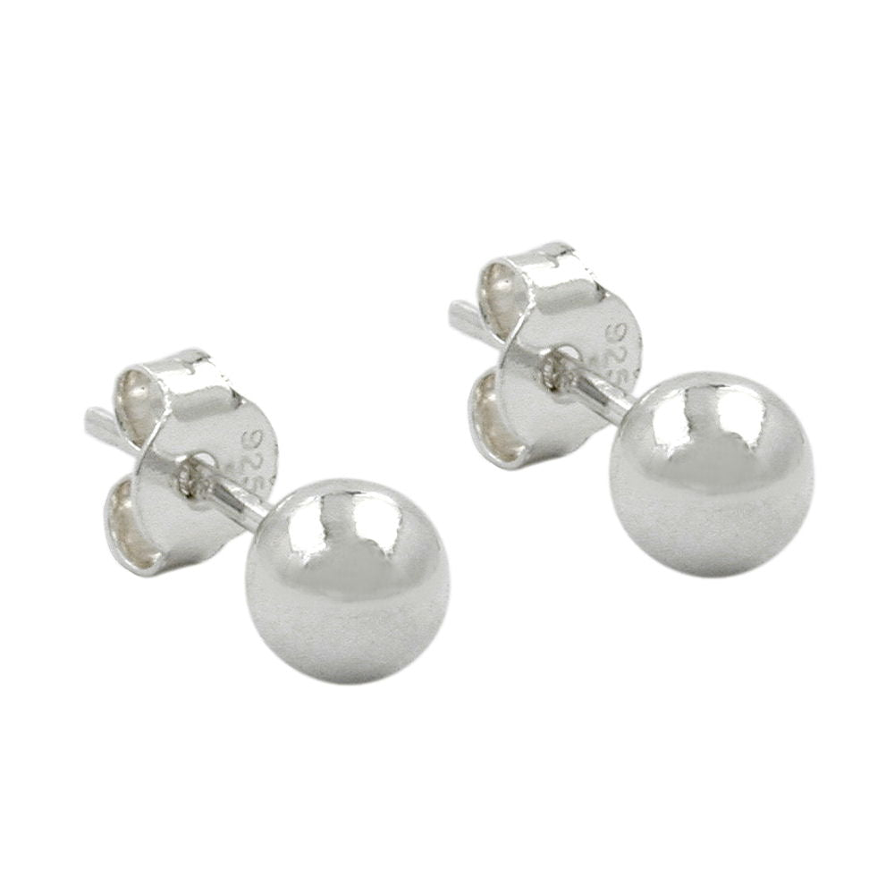 Stecker, 6, Kugel hohl, Silber 925