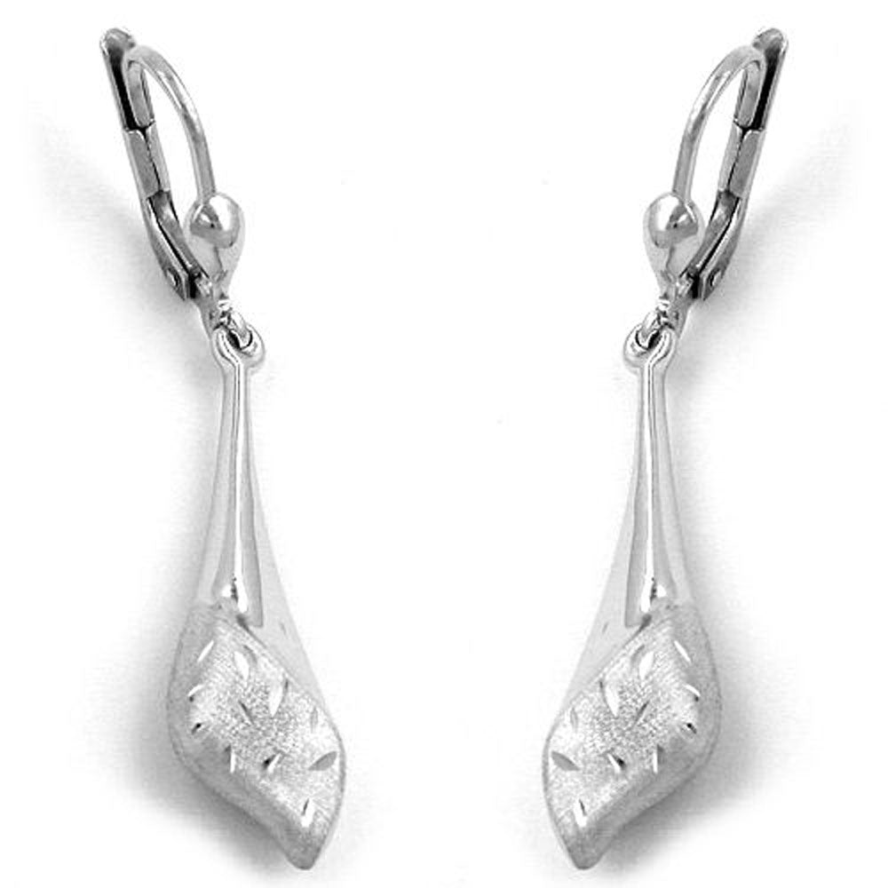 Brisur, Tropfen rhodiniert, Silber 925