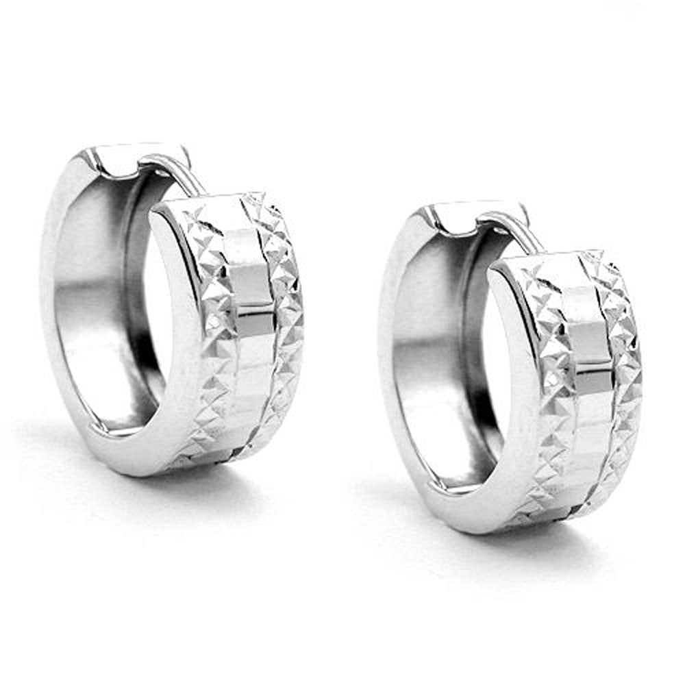 Creole, oval rhodiniert, Silber 925