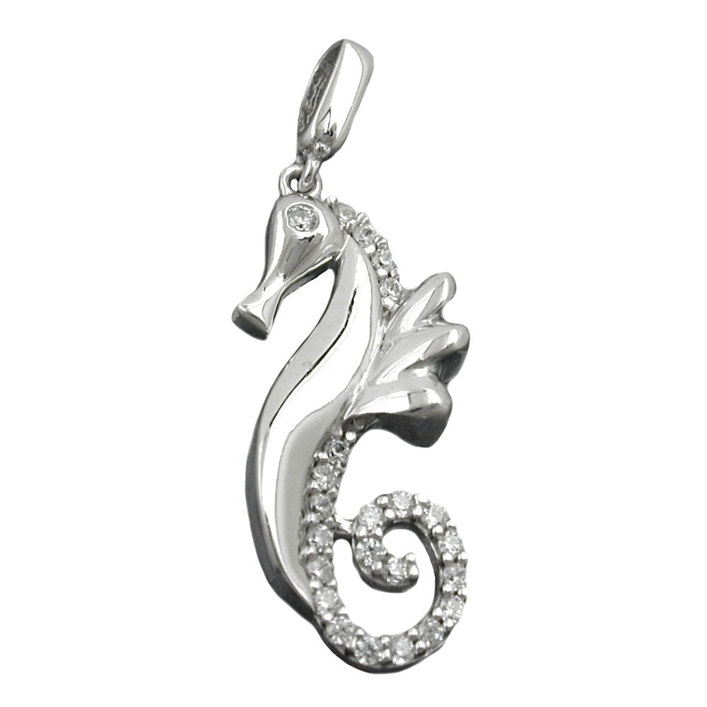 Anhänger, Charm Seepferdchen Silber 925