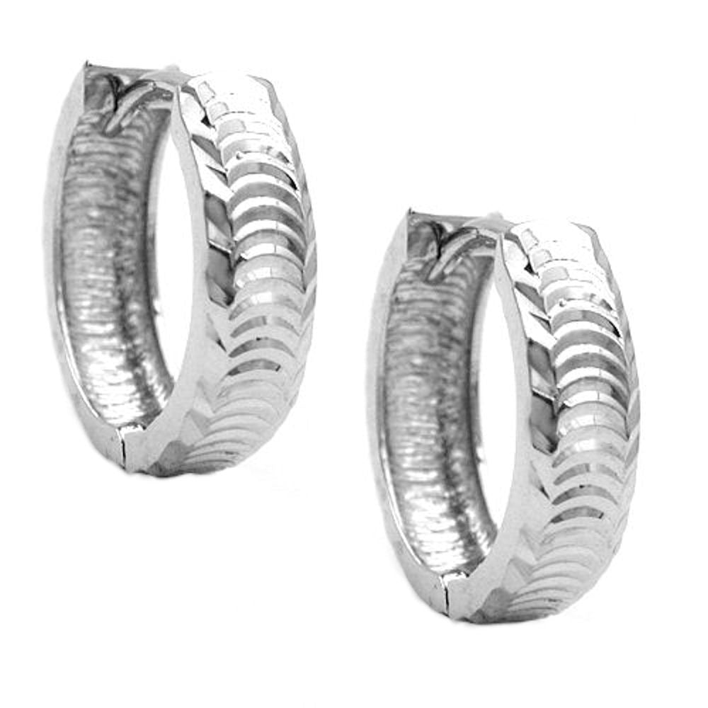 Creole diamantiert rhodiniert Silber 925