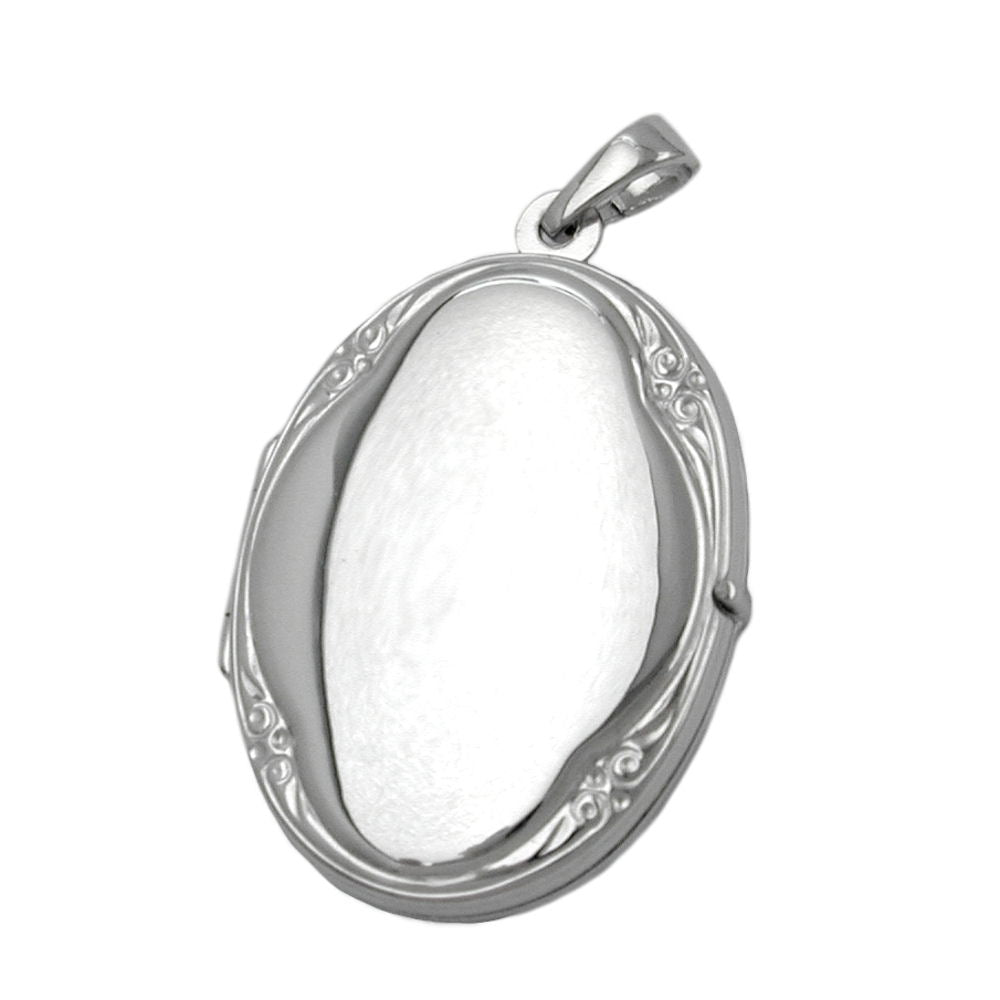 Anhänger, Medaillon oval, Silber 925