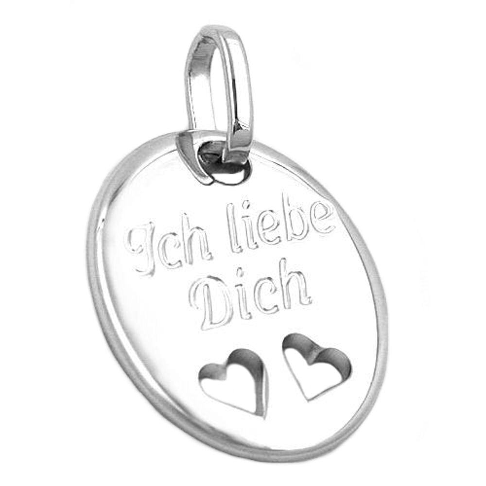 Anhänger, Ich liebe Dich, Silber 925