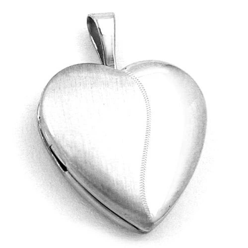 Anhänger, Herz Medaillon, Silber 925