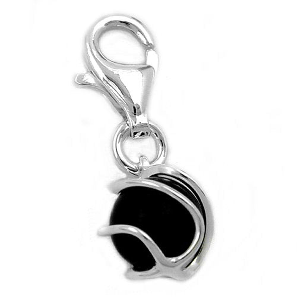 Anhänger7mm Charm Onyx umwickelt Silber 925