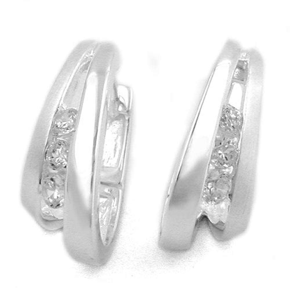 Creole, mit Zirkonias, Silber 925