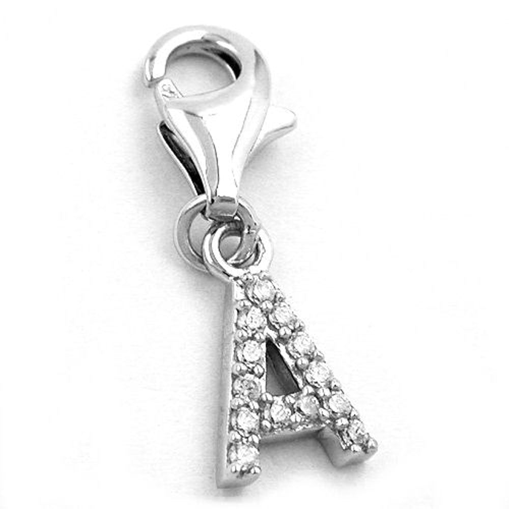Anhänger, Charm Buchstabe, Silber 925