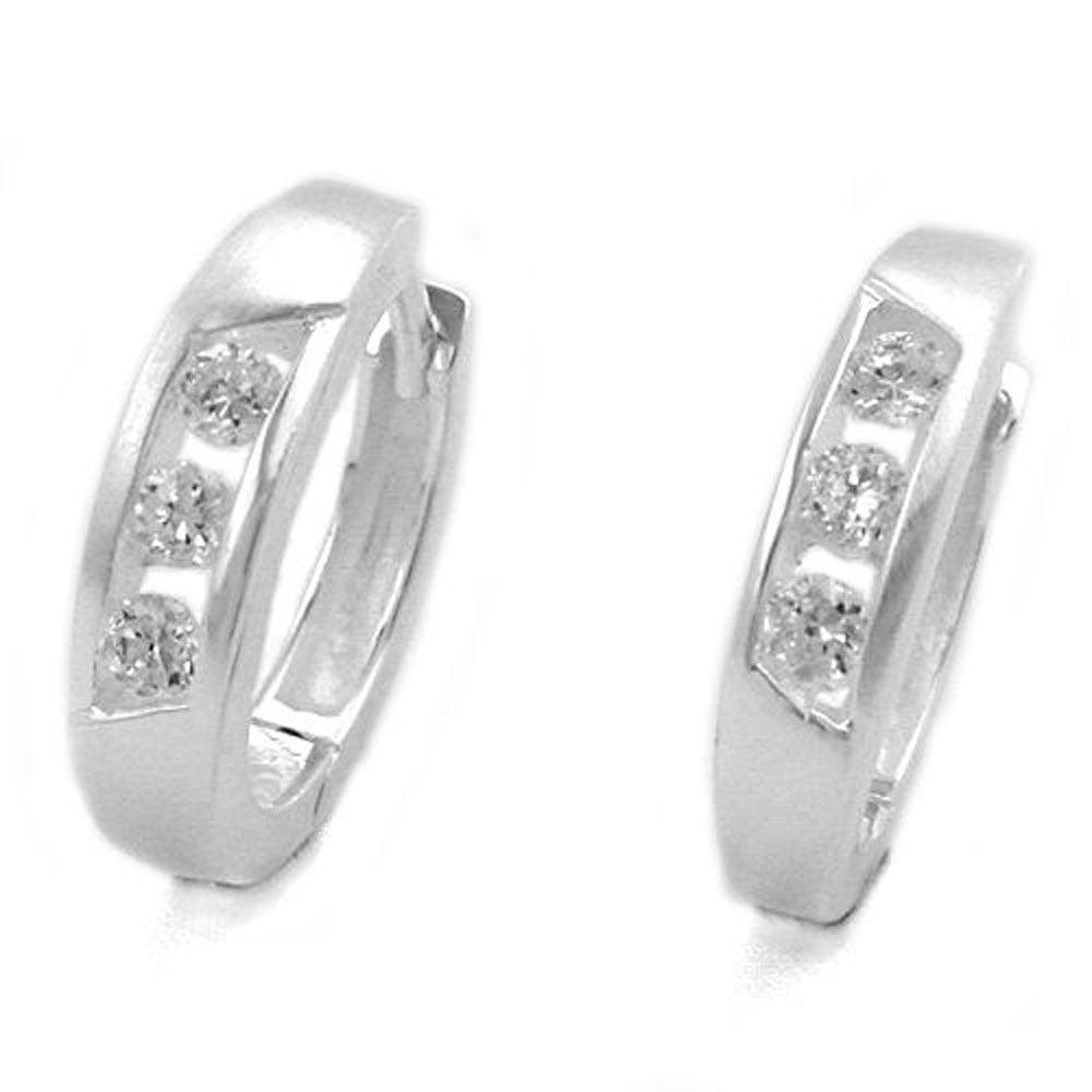 Creole, mit Zirkonias, Silber 925