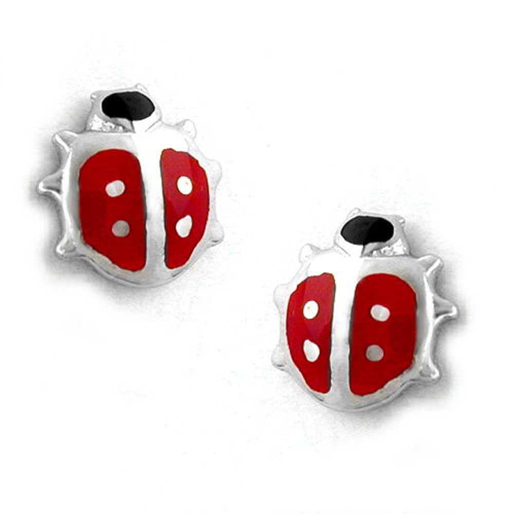 Stecker, Marienkäfer, Silber 925