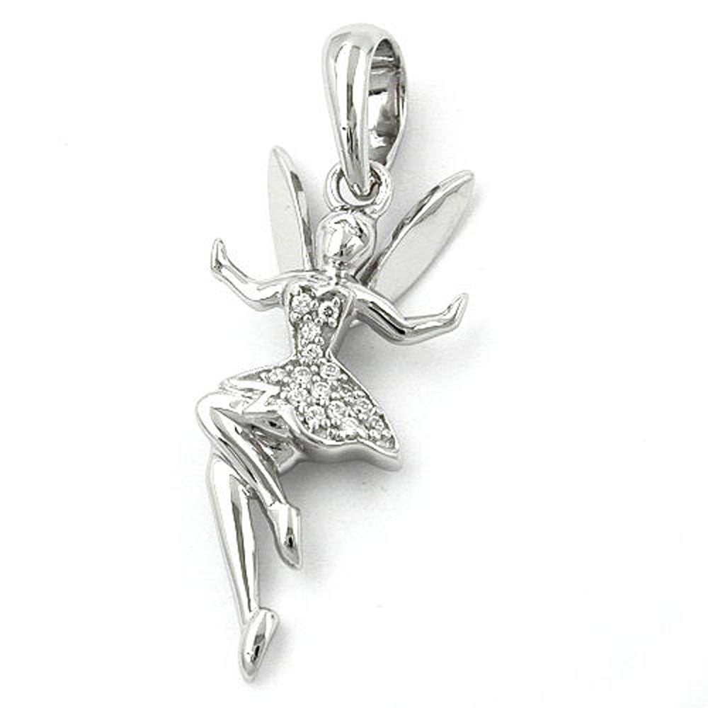 Anhänger, Elfe, Zirkonias, Silber 925