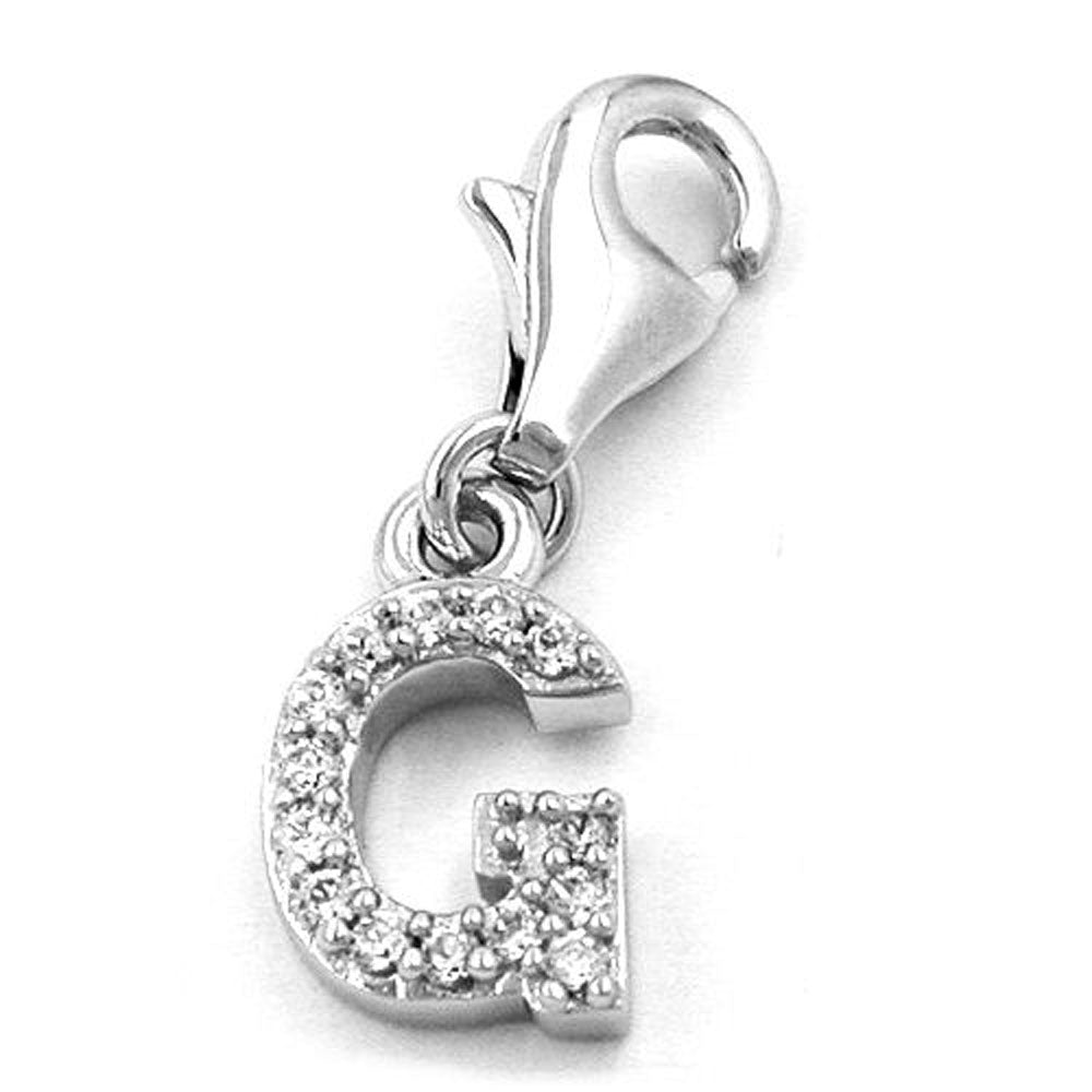 Anhänger, Charm Buchstabe, Silber 925