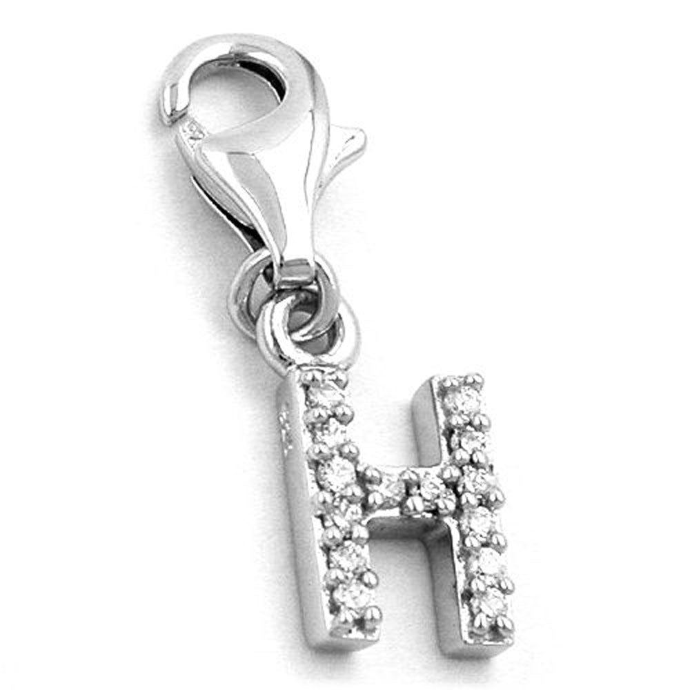 Anhänger, Charm Buchstabe, Silber 925