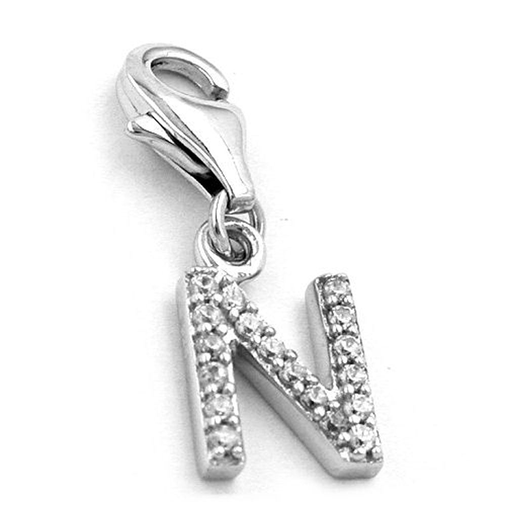 Anhänger, Charm Buchstabe, Silber 925