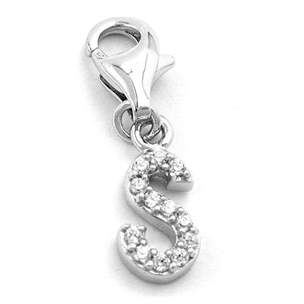Anhänger, Charm Buchstabe, Silber 925