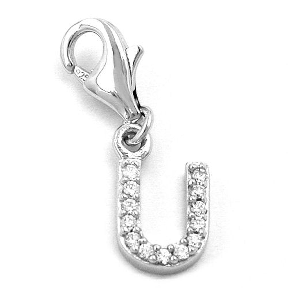 Anhänger, Charm Buchstabe, Silber 925