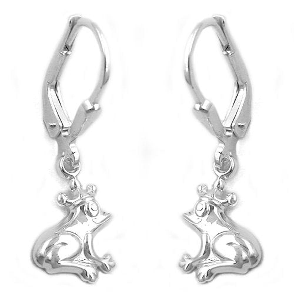 Brisur, Ohrring Frosch, Silber 925