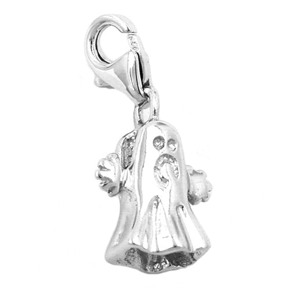 Anhänger, Charm Gespenst, Silber 925