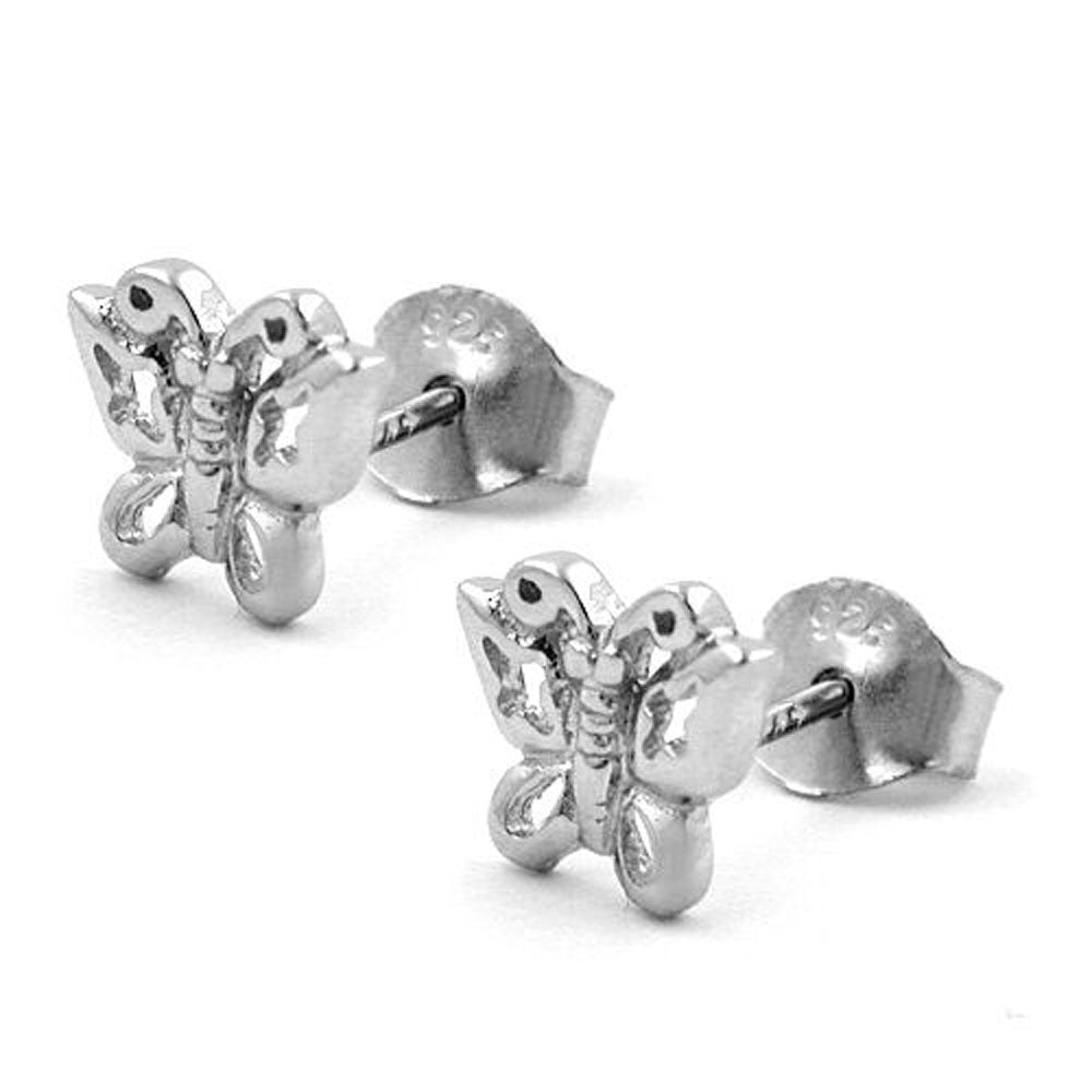 Stecker, Schmetterling, Silber 925