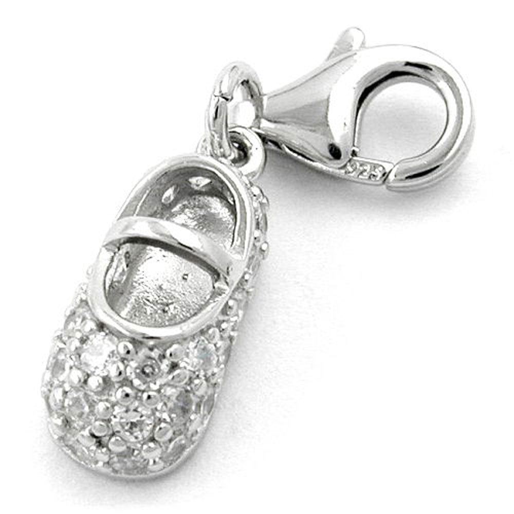 Anhänger, Charm Babyschuh, Silber 925
