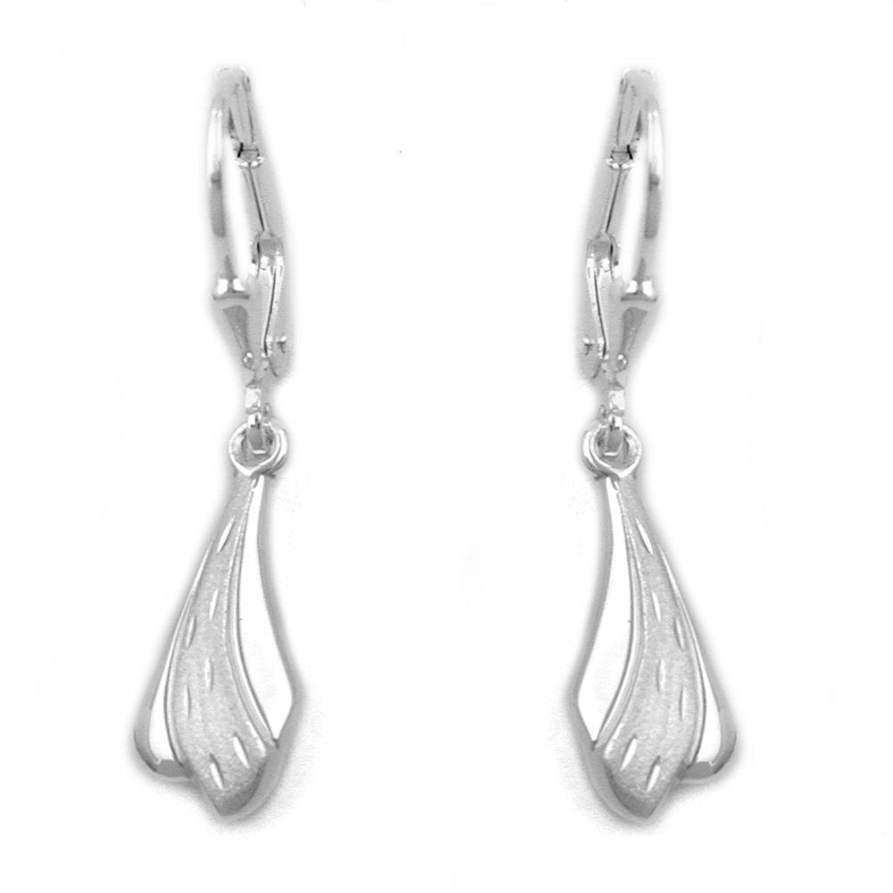 Brisur, diamantiert, Silber 925