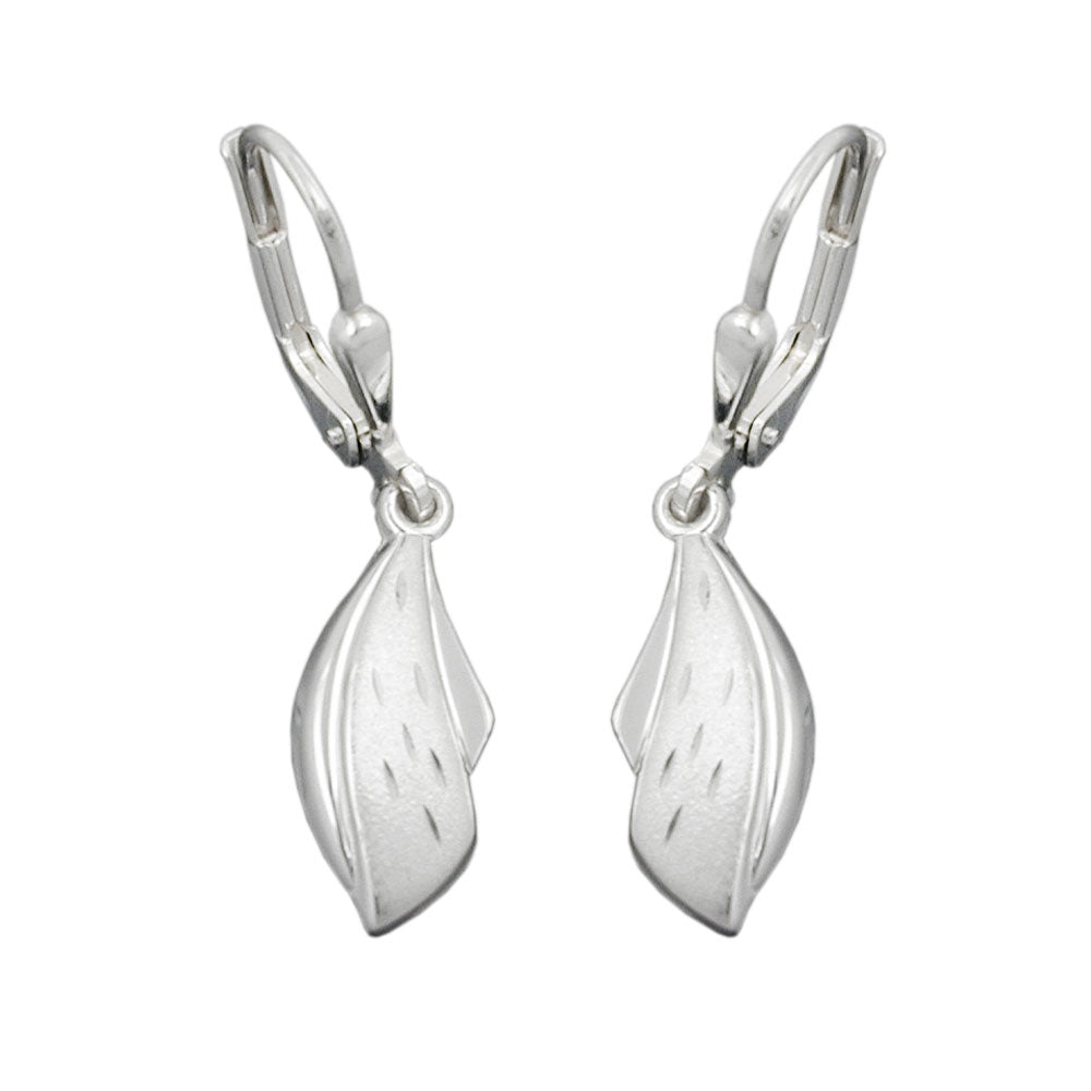 Brisur diamantiert teilmatt, Silber 925