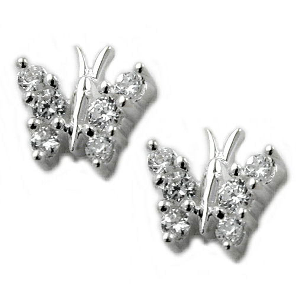 Stecker, Schmetterling, Silber 925