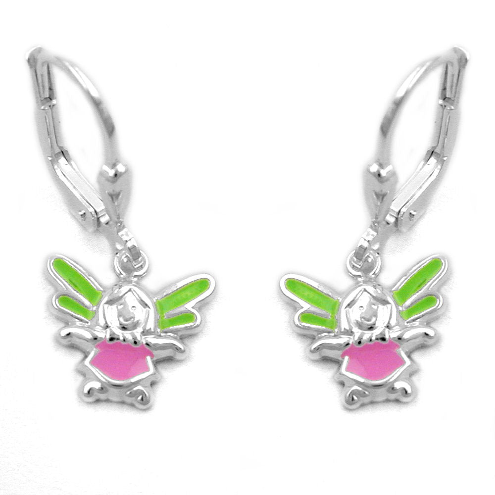 Brisur, lustige Elfe, farbig, Silber 925