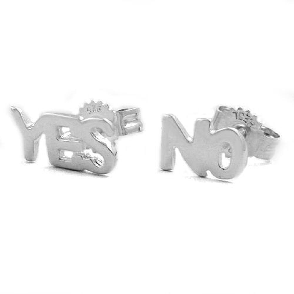 Stecker, NO-YES, Silber 925