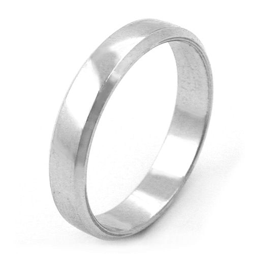 Ring, glzd, mit Rand, 925