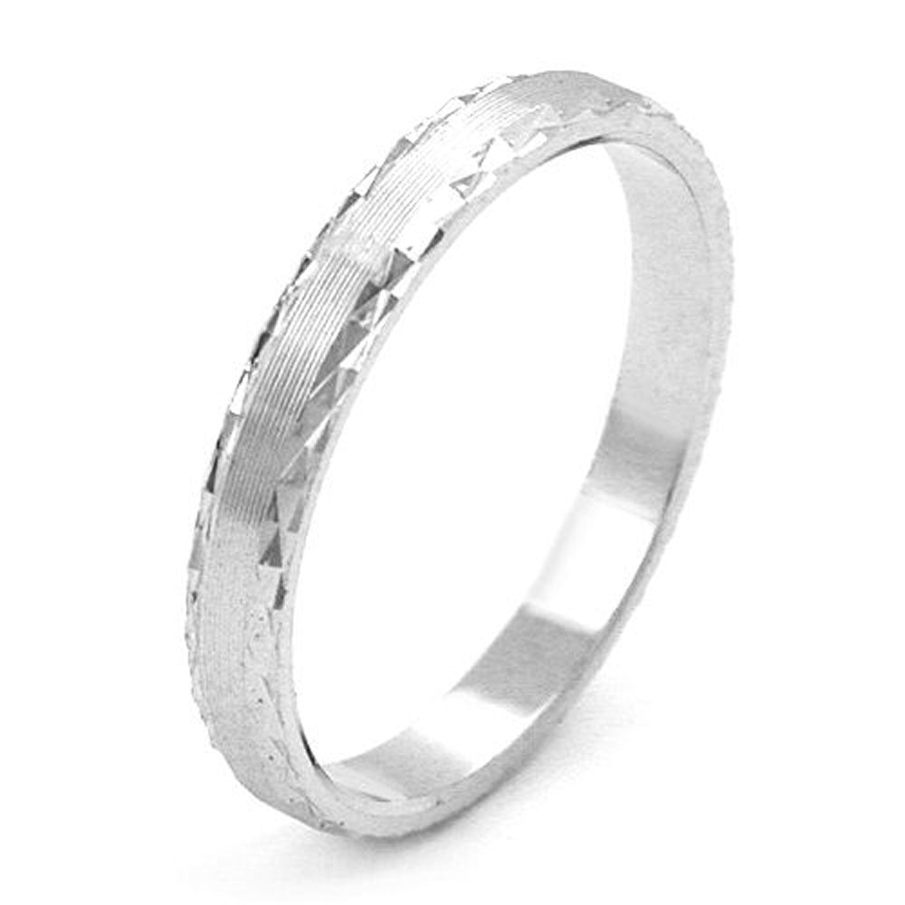 Ring, matt, Rand 2x diam, 925