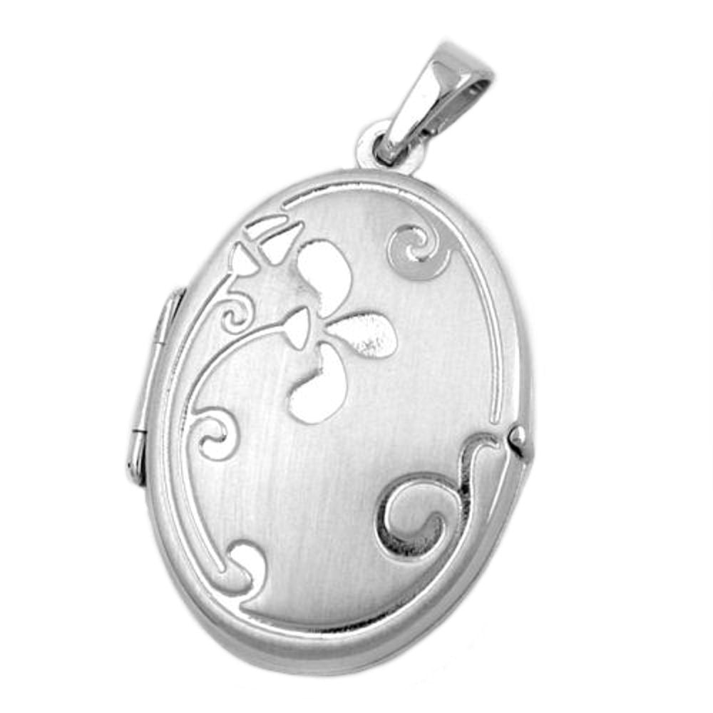 Anhänger, Medaillon oval, Silber 925