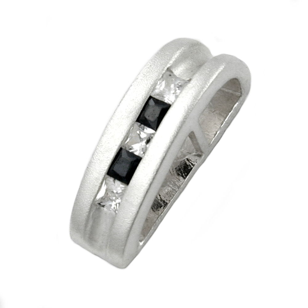 Anhänger, matt, si-sw, CZ, 925