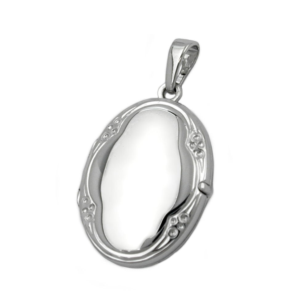 Anhänger, Medaillon oval, Silber 925
