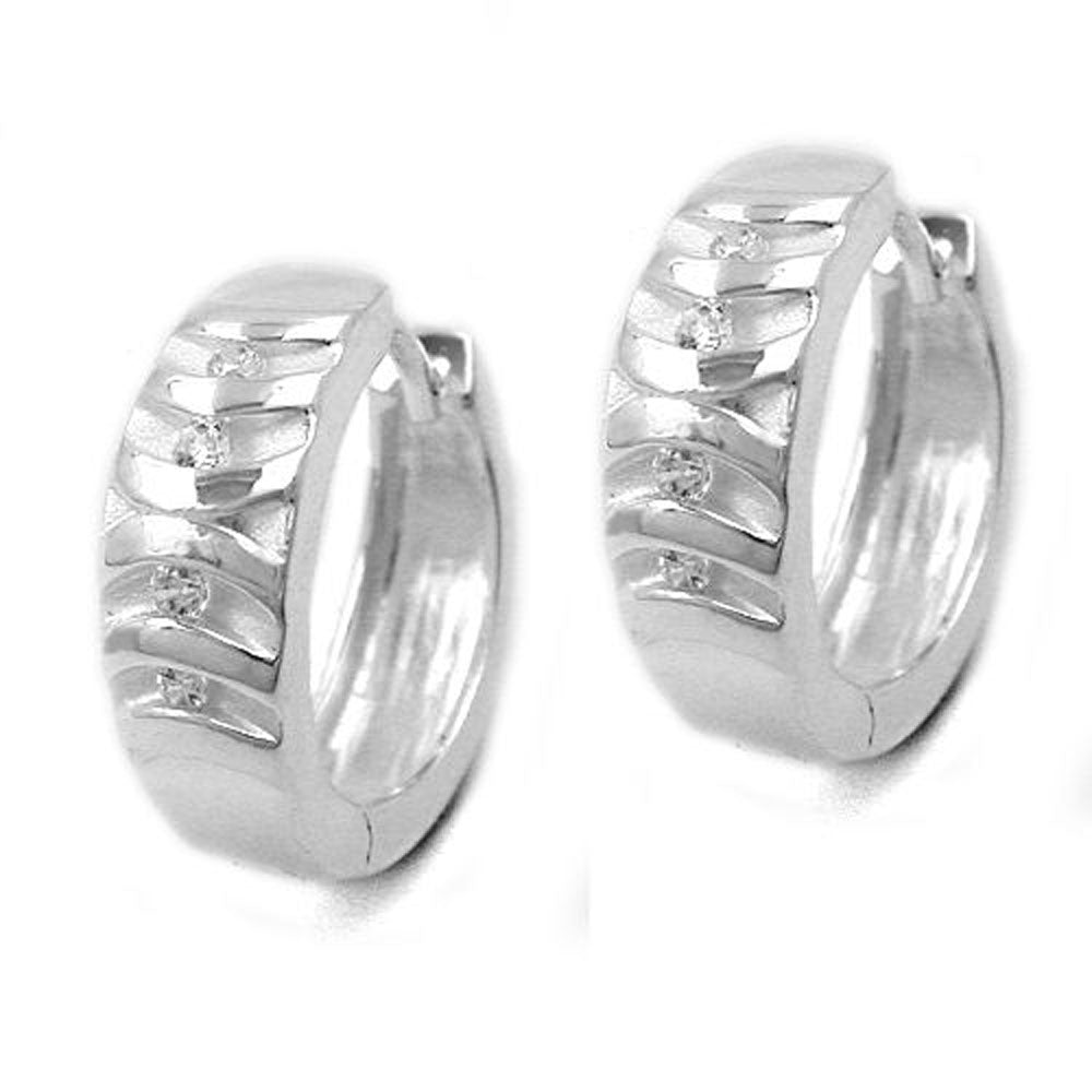 Creole, mit Zirkonias, Silber 925