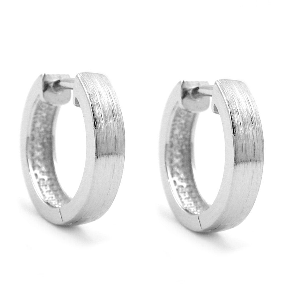 Creole, verschiedene Größen seidenmatt Silber 925