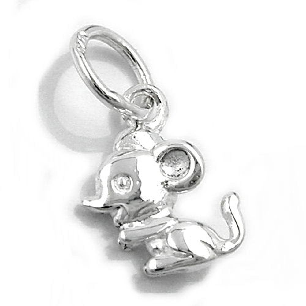 Anhänger, Maus glänzend, Silber 925