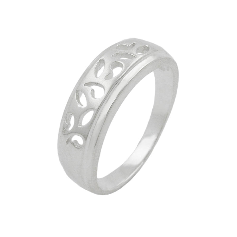 Ring, si-matt glzd, 925