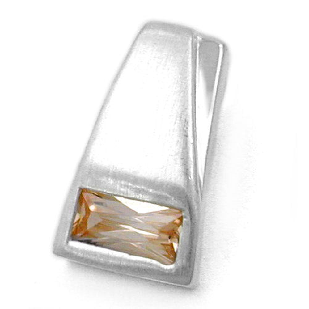 Anhänger, CZ topas, matt, 925