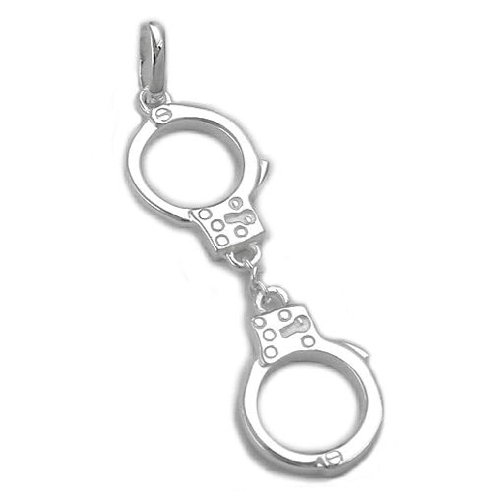 Anhänger, 2 Handschellen, Silber 925