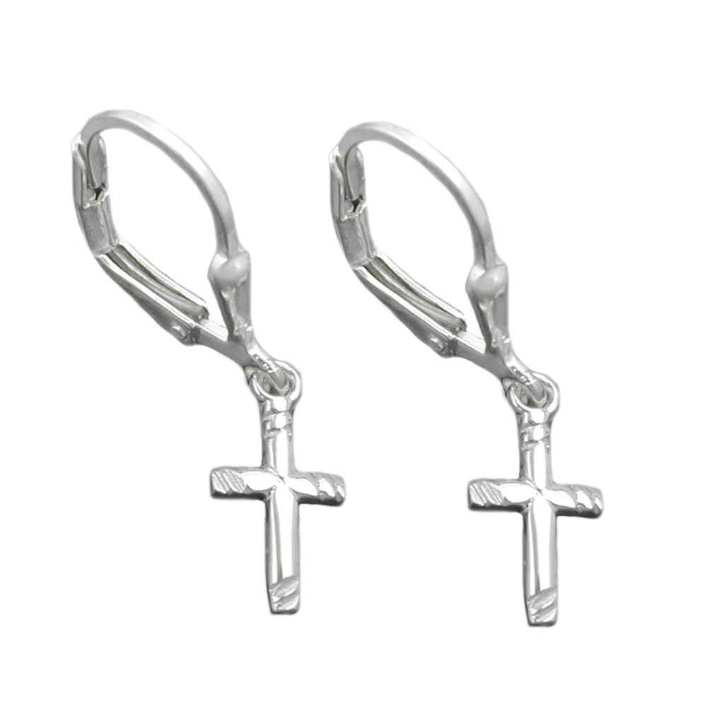 Brisur, kleines Kreuz, Silber 925