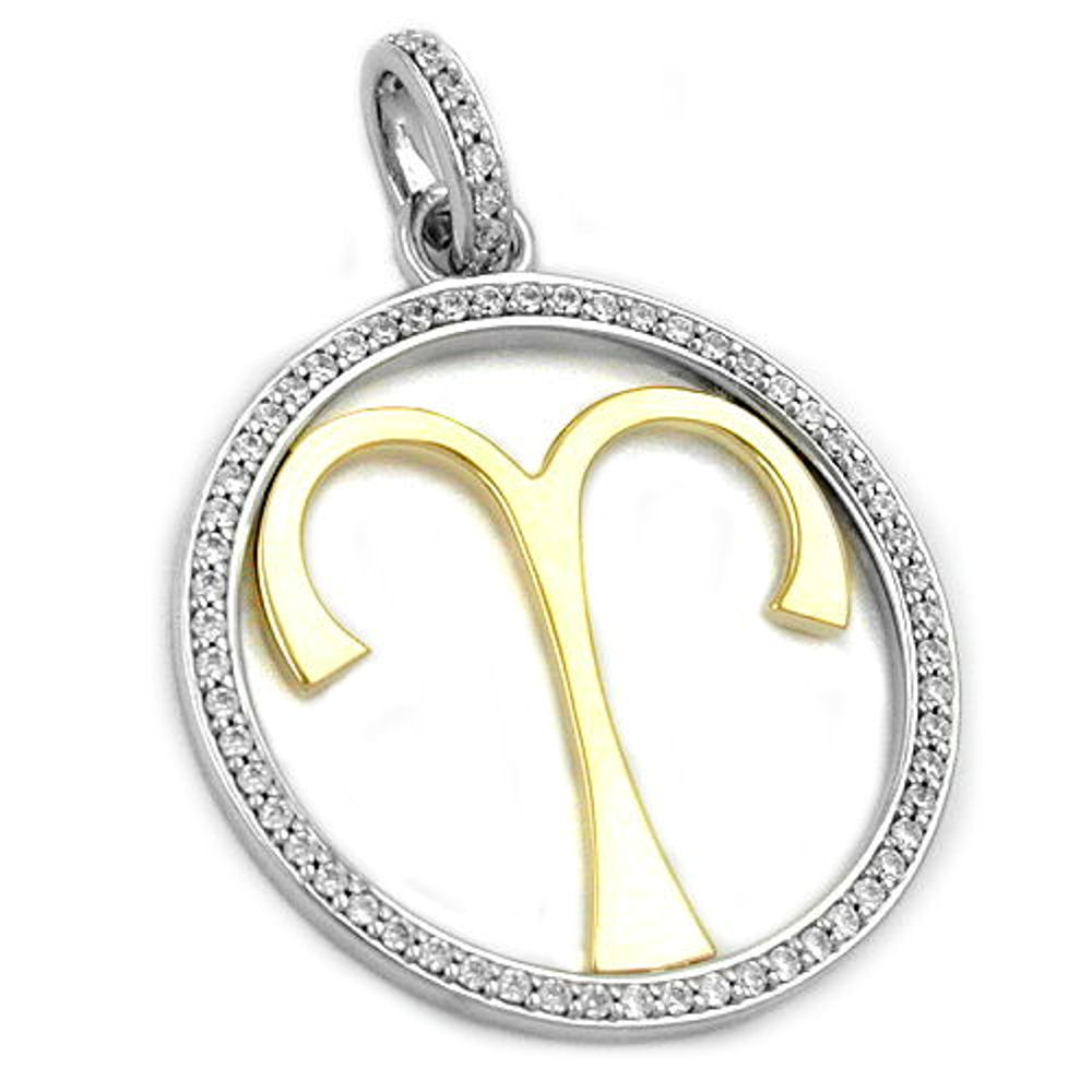 Anhänger, bicolor, Silber 925