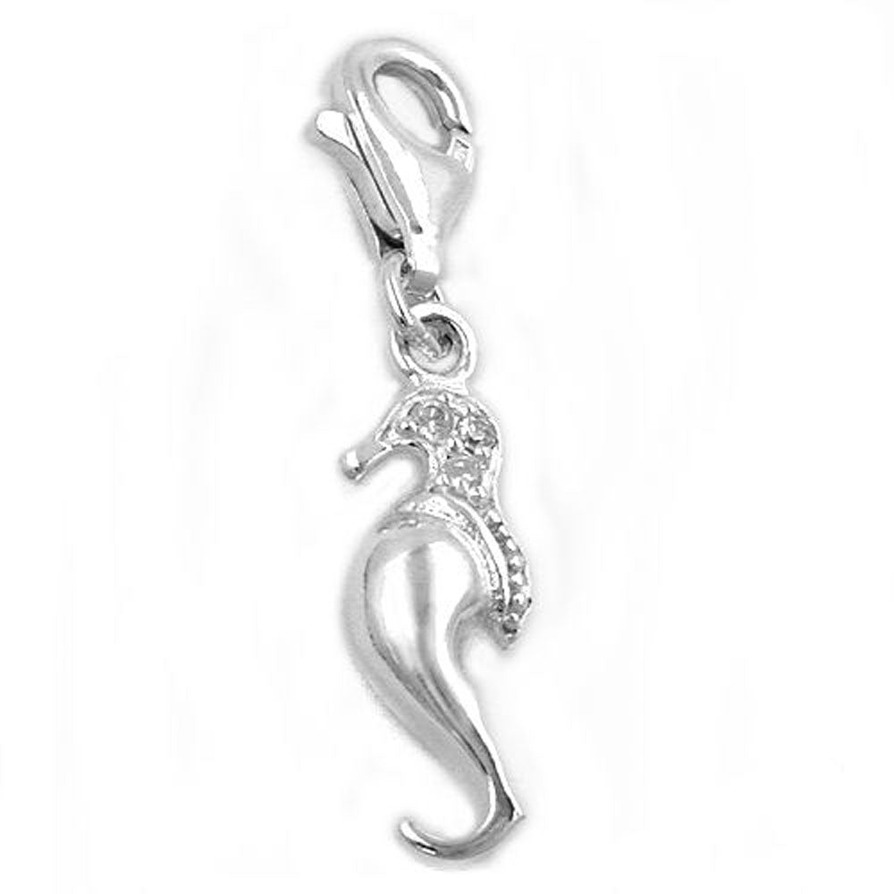 Anhänger, Charm Seepferdchen Silber 925