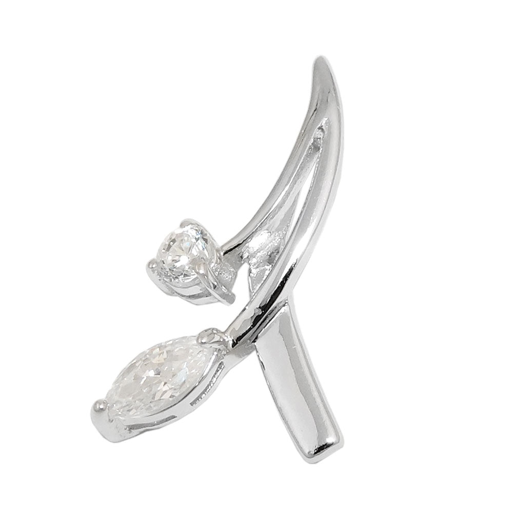 Anhänger Zirkonia rhodiniert Silber 925