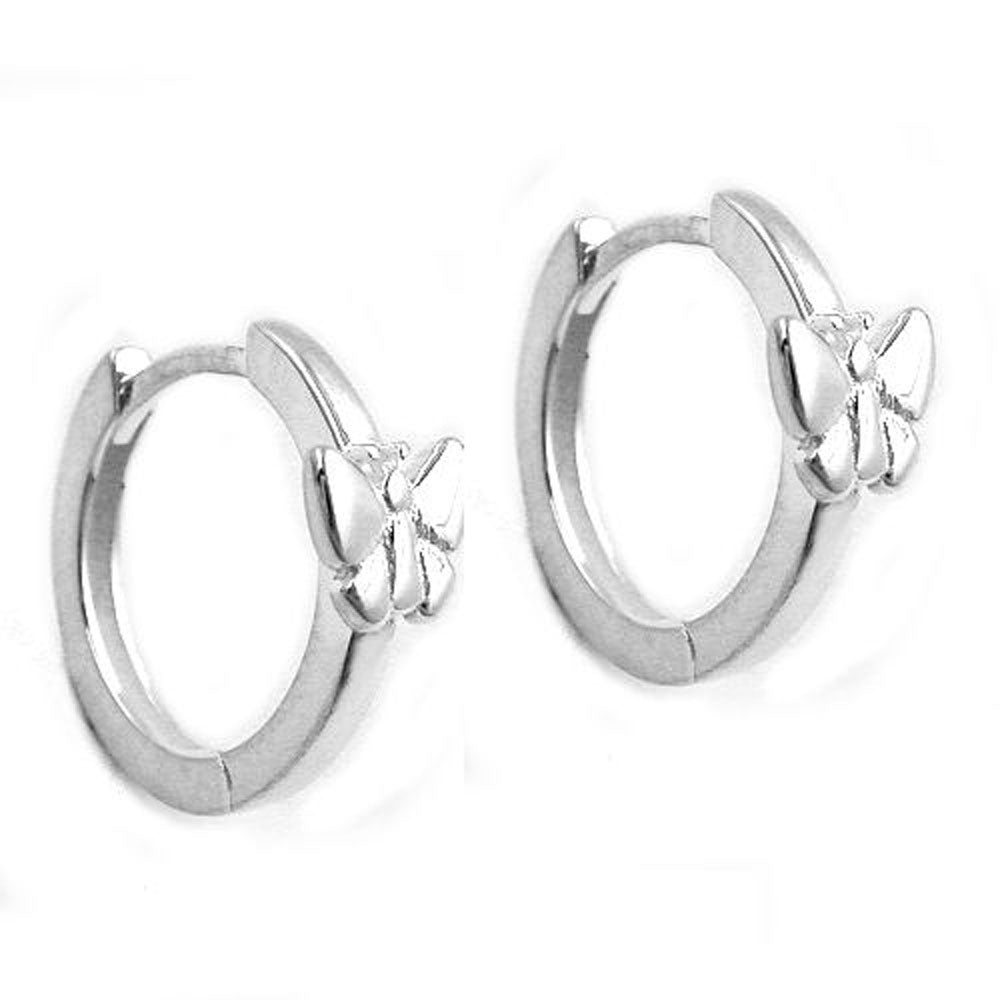 Creole verschiedene Größen Schmetterling glänzend Silber 925