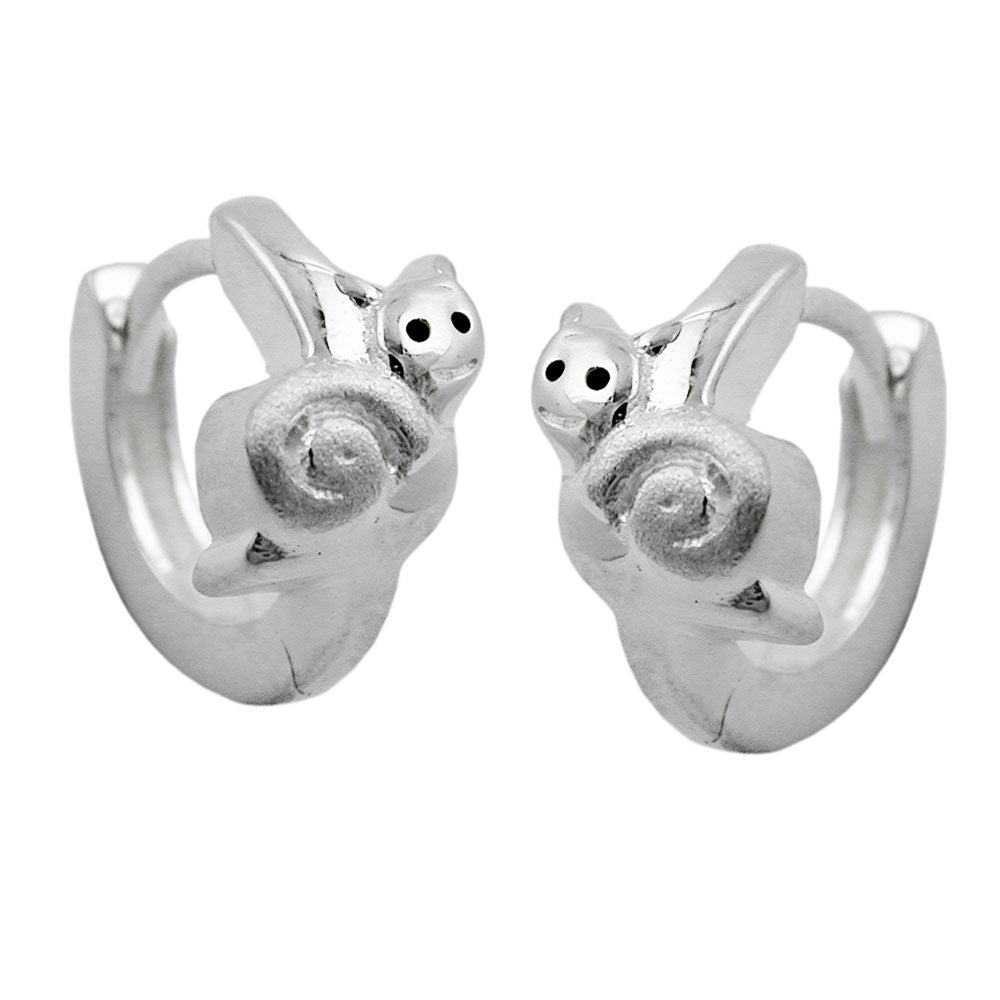 Creole, 10mm, mit Schnecke, Silber 925