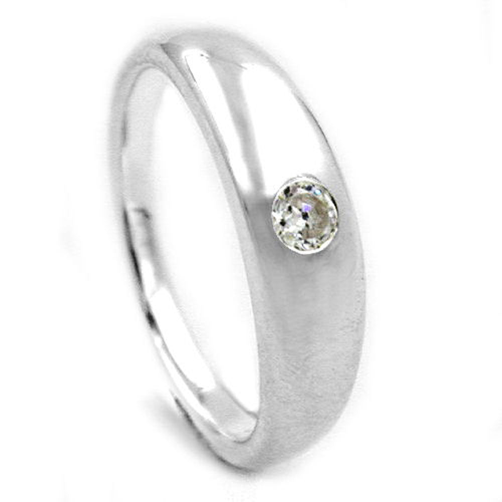 Anhänger 12mm Taufring Zirkonia Silber 925