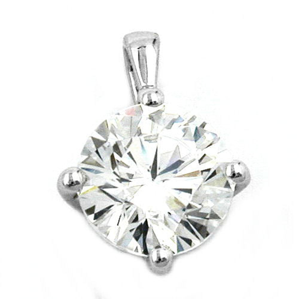 Anhänger Zirkonia rhodiniert Silber 925