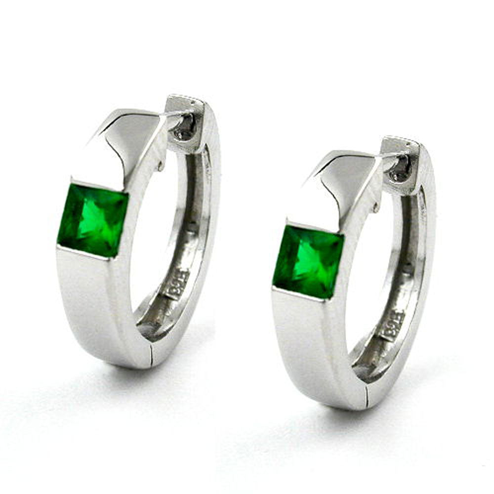 Creole, Glasstein smaragd, Silber 925