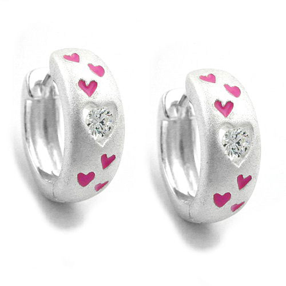 Creole, Zirkonia, matt, Silber 925