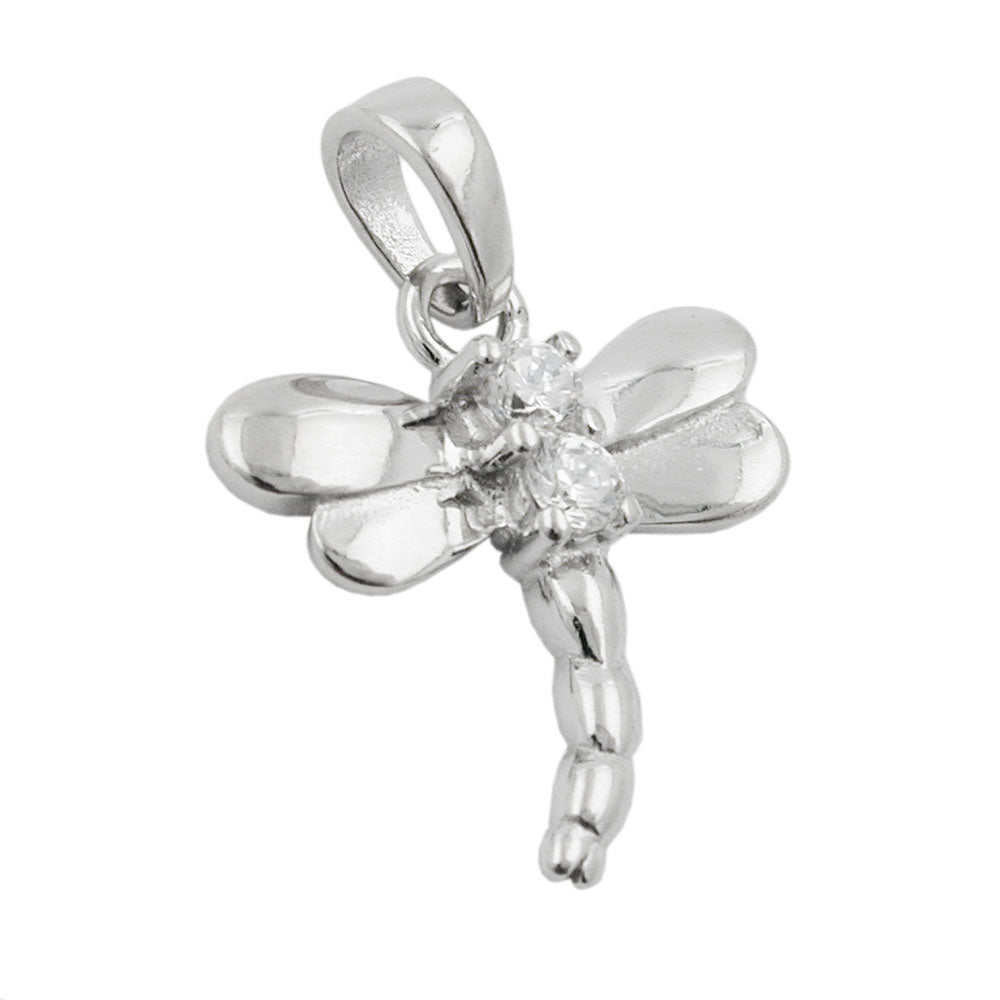 Anhänger verschiedene Größen Libelle mit Zirkonia Silber 925